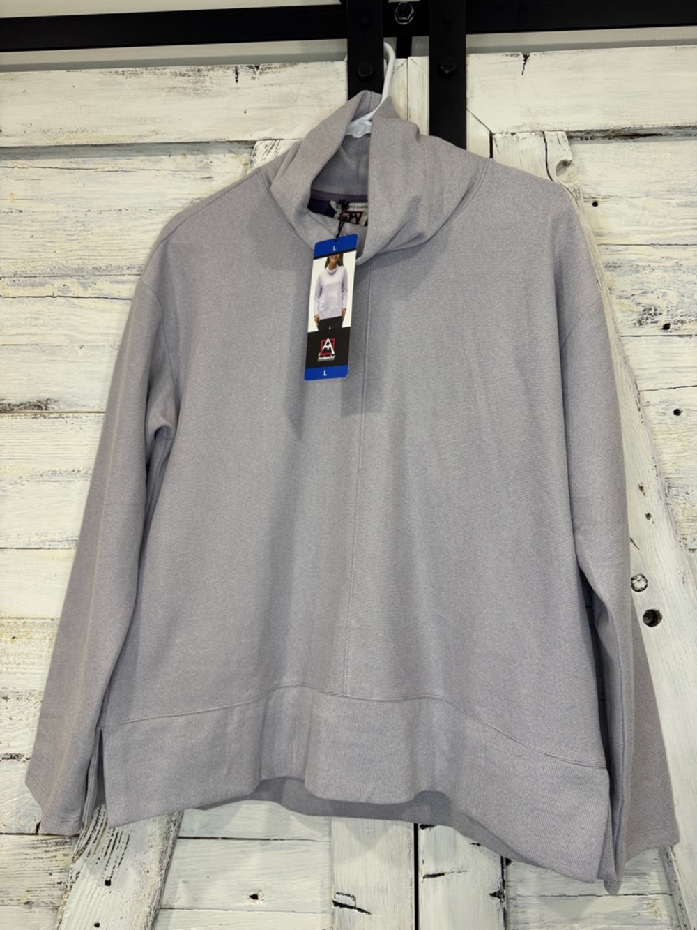 Avalanche Light Lilac Pullover with Funnel Neck